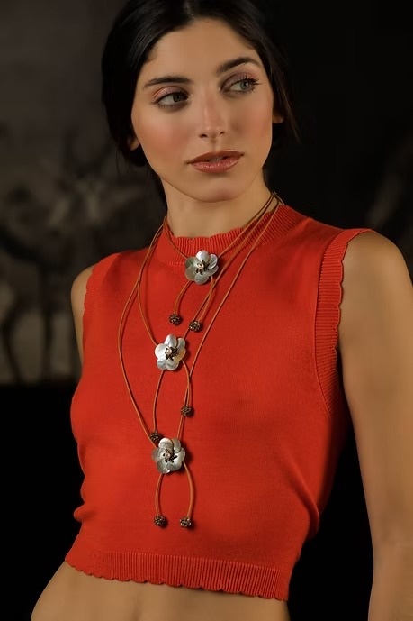 COLLAR UNA FLOR NACAR - Imagen 3
