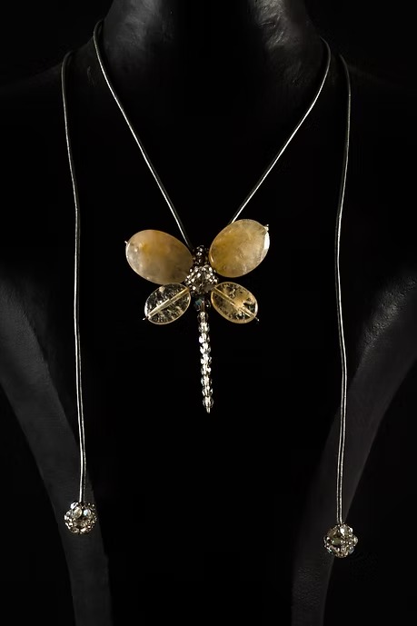 COLLAR LIBÉLULA CITRINOS