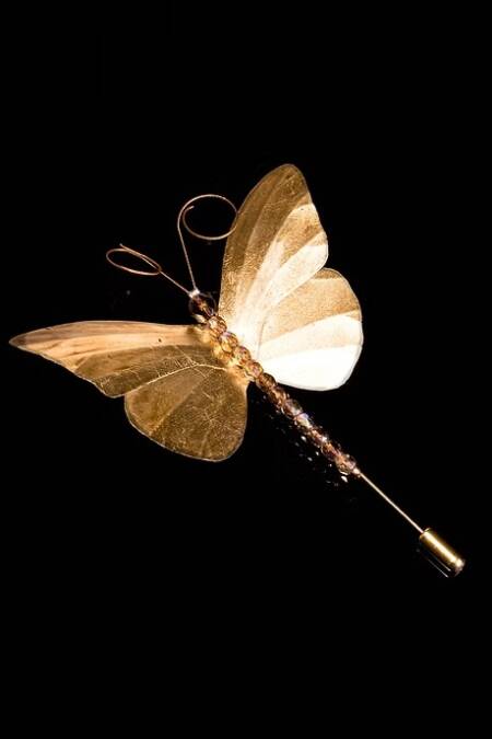 BROCHE MARIPOSA ORO GRANDE