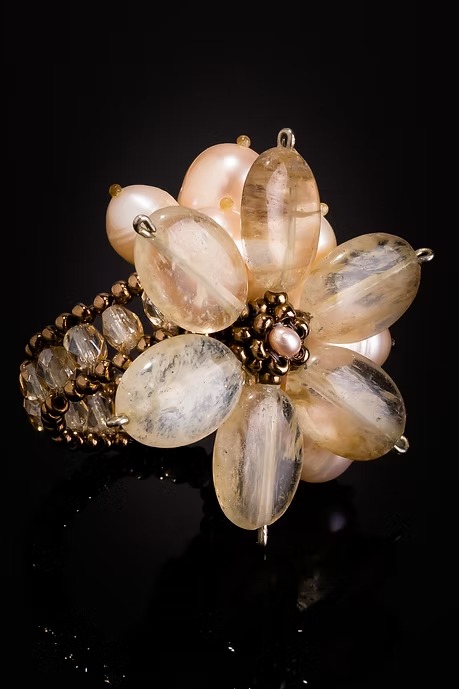 ANILLO FLOR CITRINO