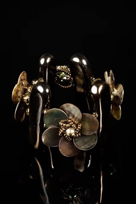 PULSERA BRAZALETE FLOR NACAR