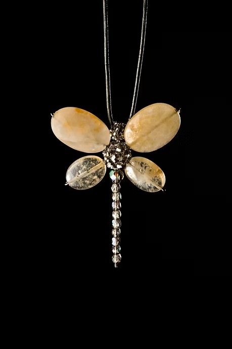 COLLAR LIBÉLULA CITRINOS - Imagen 2