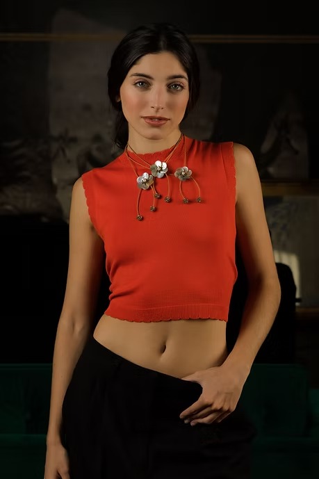 COLLAR UNA FLOR NACAR - Imagen 4