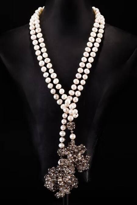COLLAR LAZO FLOR MARINA
