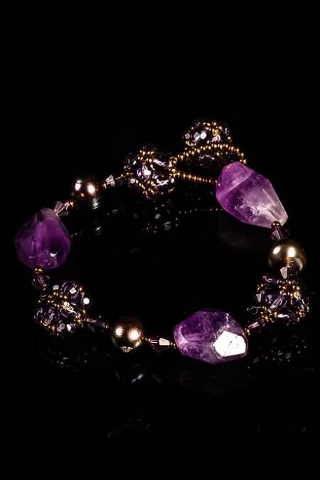 PULSERA CUARZO Y PERLAS